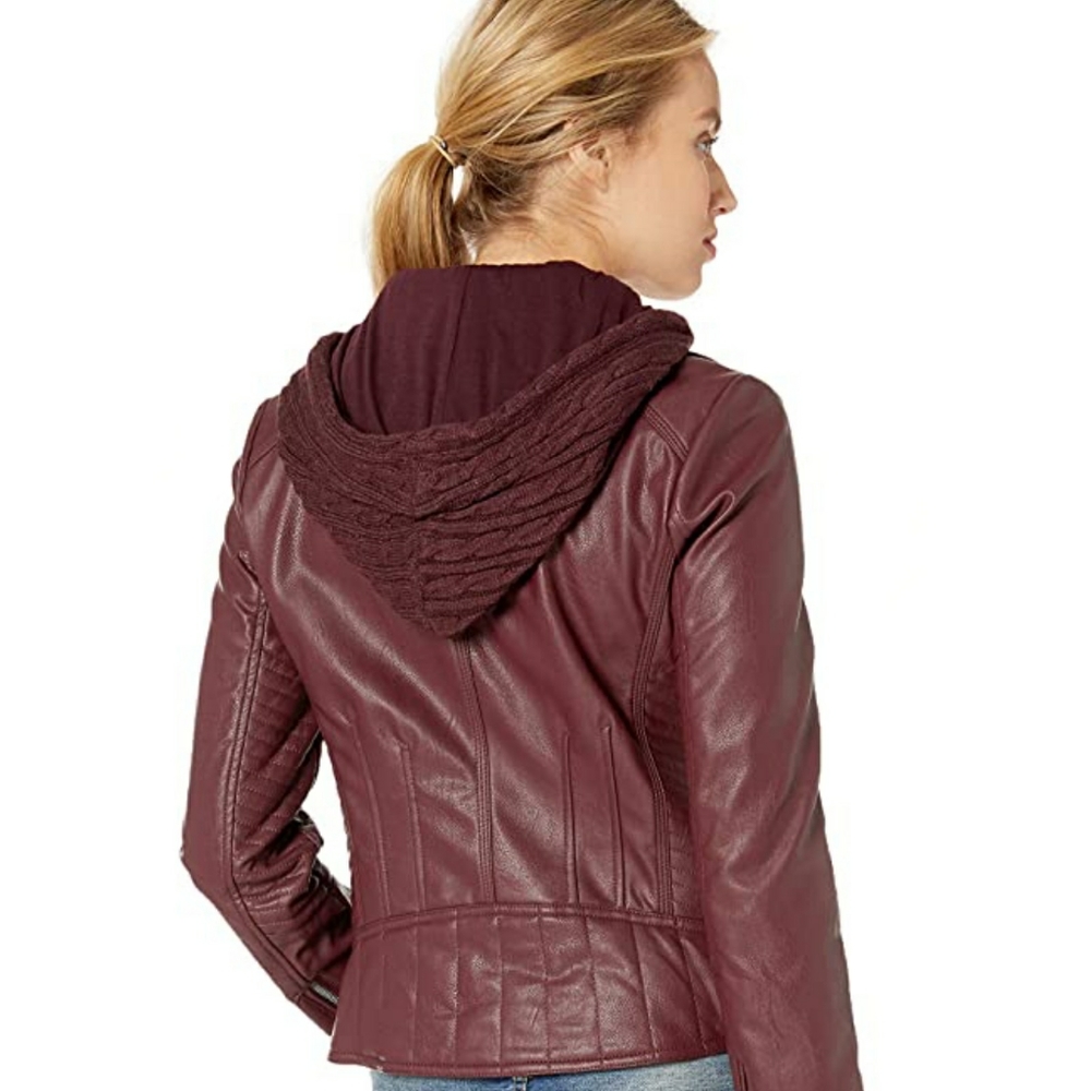 ๏ผ๐๐๐๏ผโข GUESS โข ๐ ยท Leather Jacket ยท NWOT - Picture 3 of 16